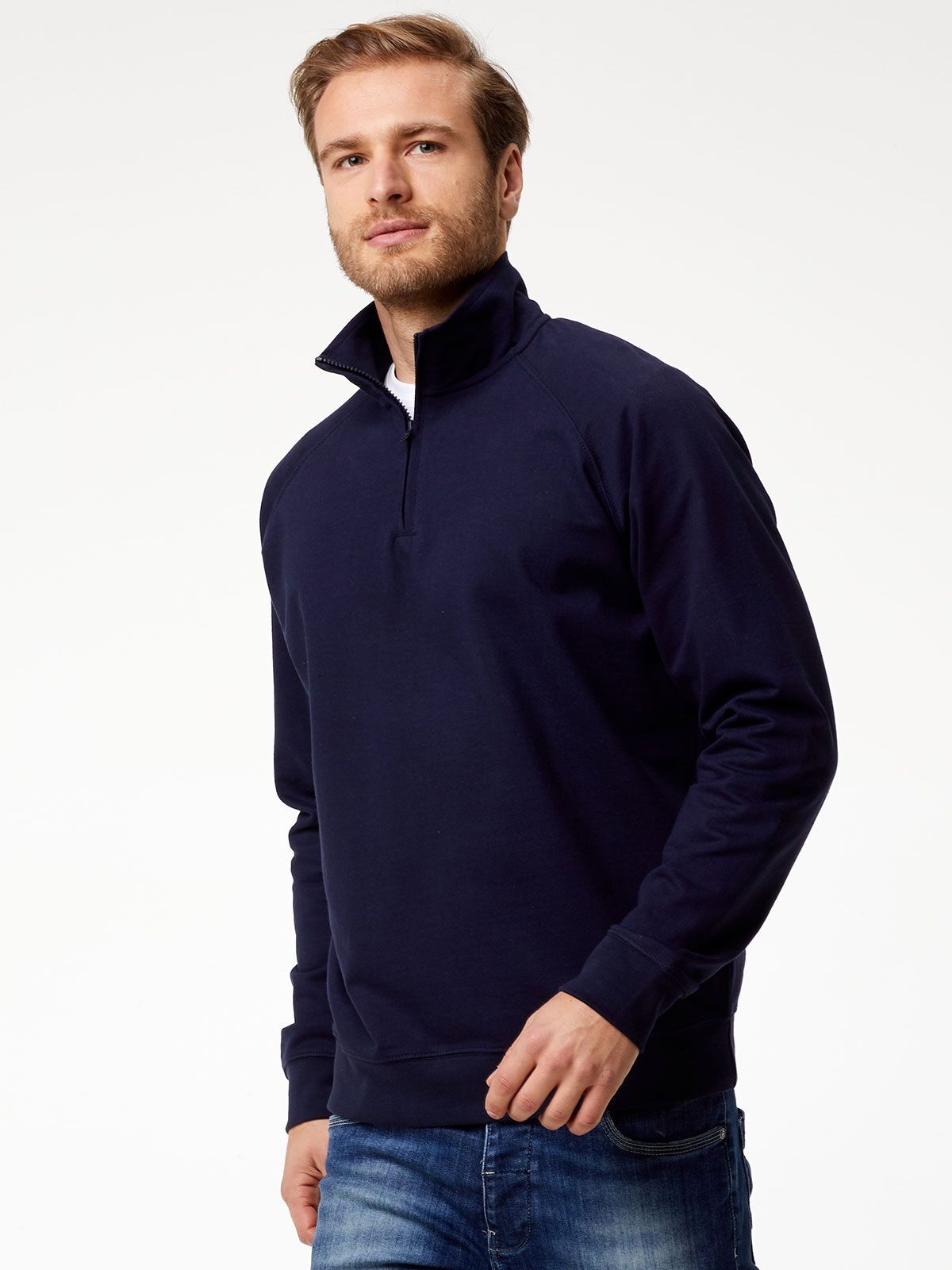 Felpa - Mezza Zip Leggera BS301