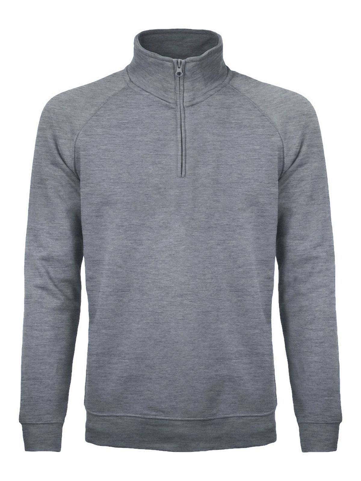 Felpa - Mezza Zip in Raglan BS330