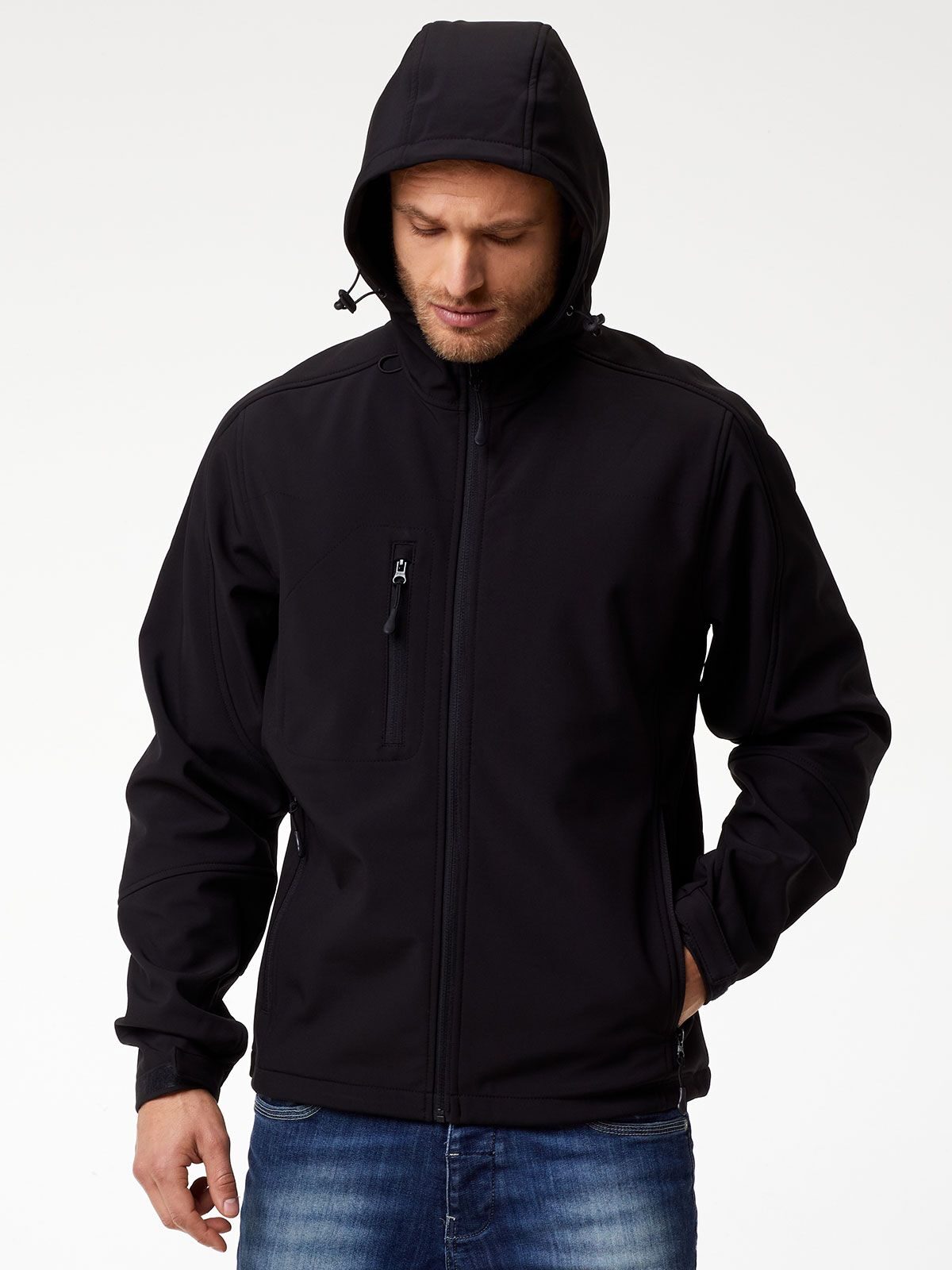 Giacca Softshell con cappuccio BS552