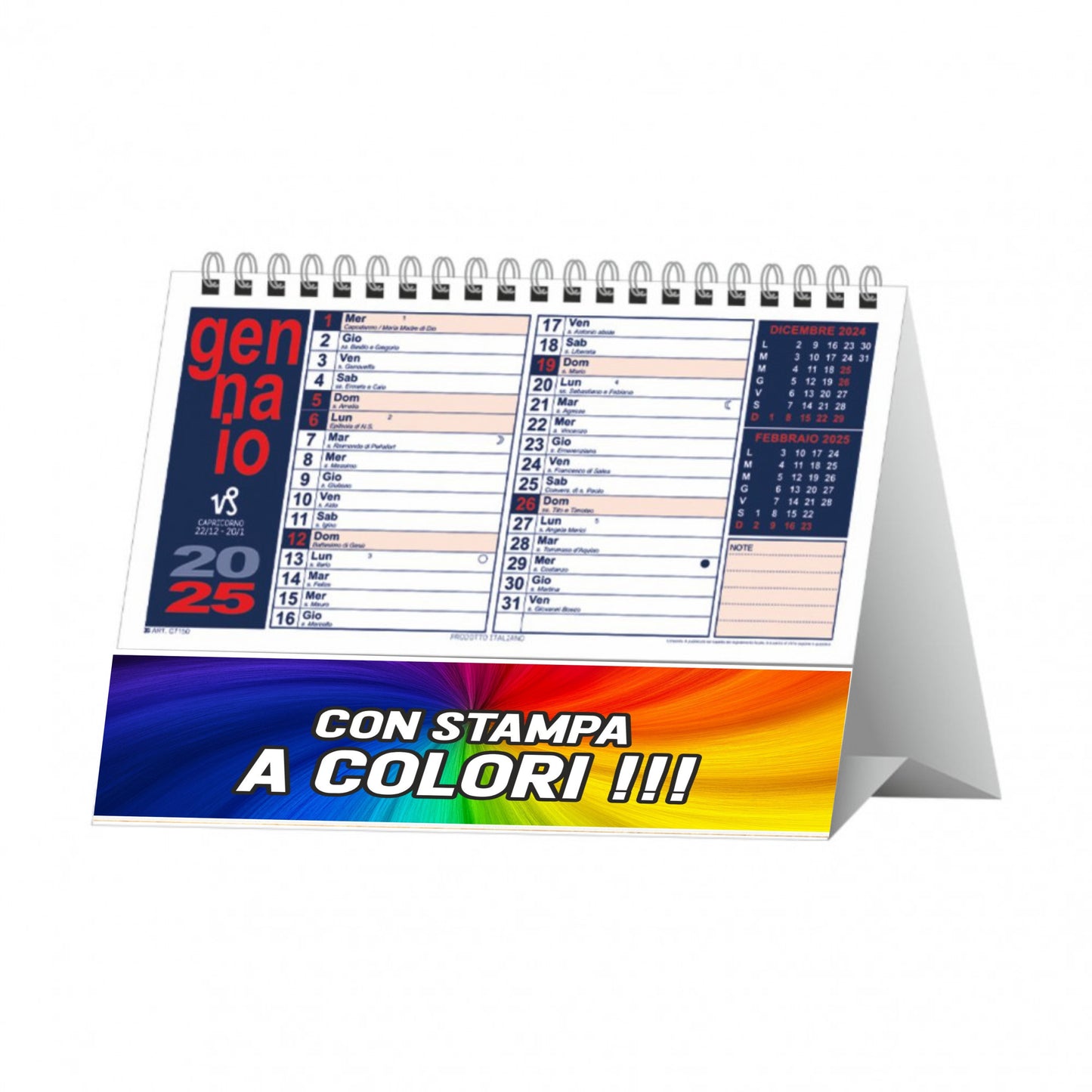 Calendario da Tavolo portoghese 2026