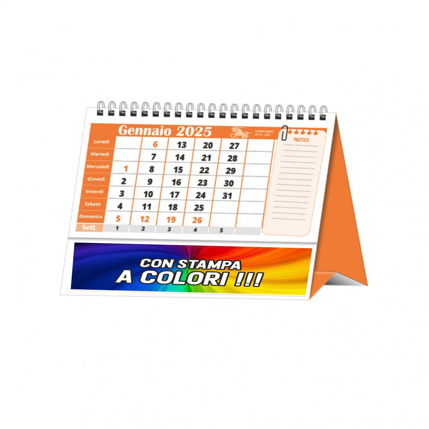 Calendario da Tavolo New Color Desk