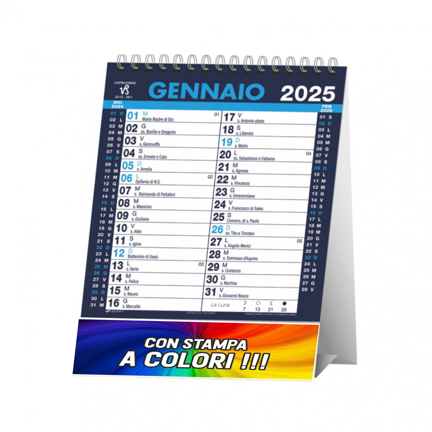 Calendario da Tavolo Color Desk