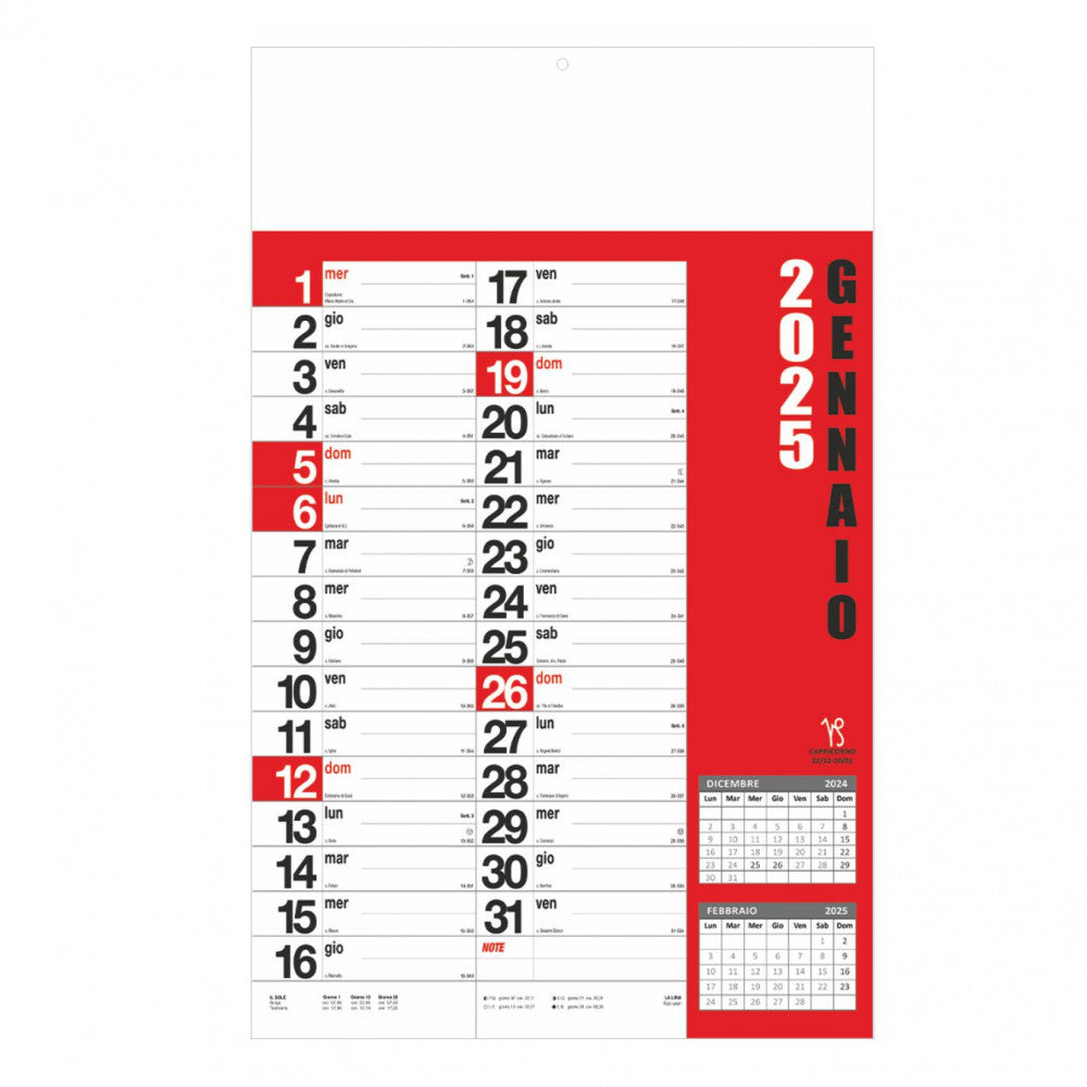 Calendario Norvegese 2026