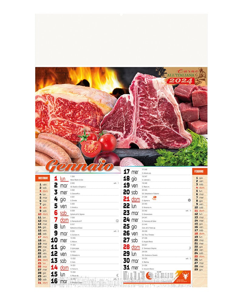 Calendario Illustrato 12 Fogli