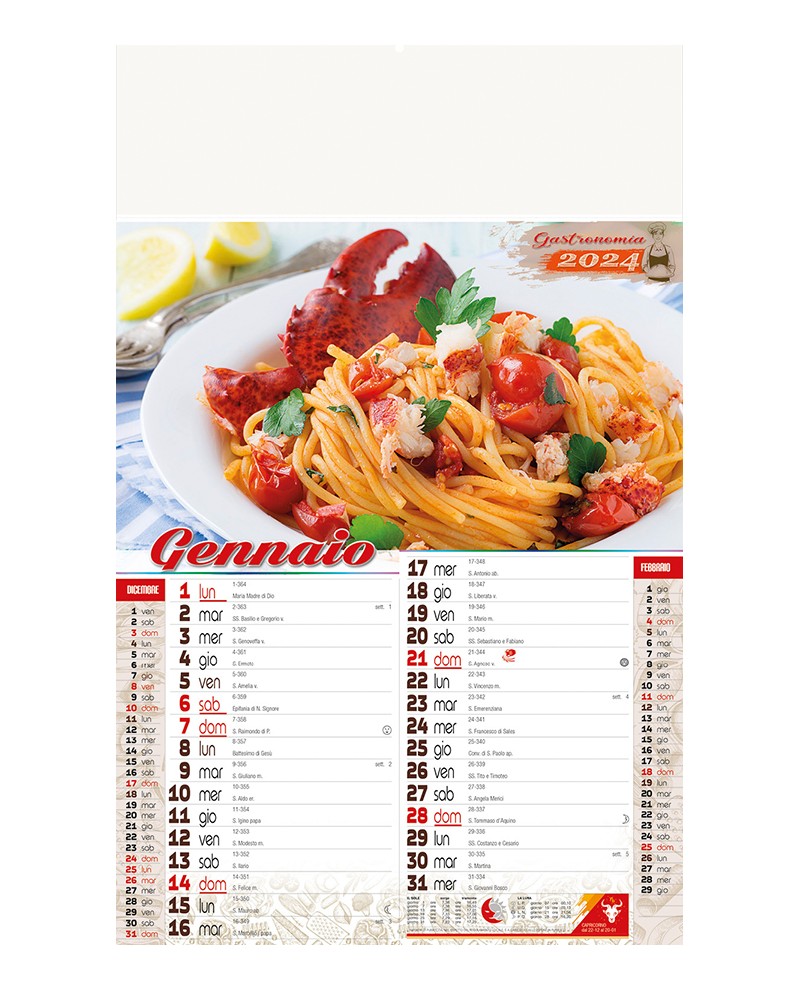 Calendario Illustrato 12 Fogli