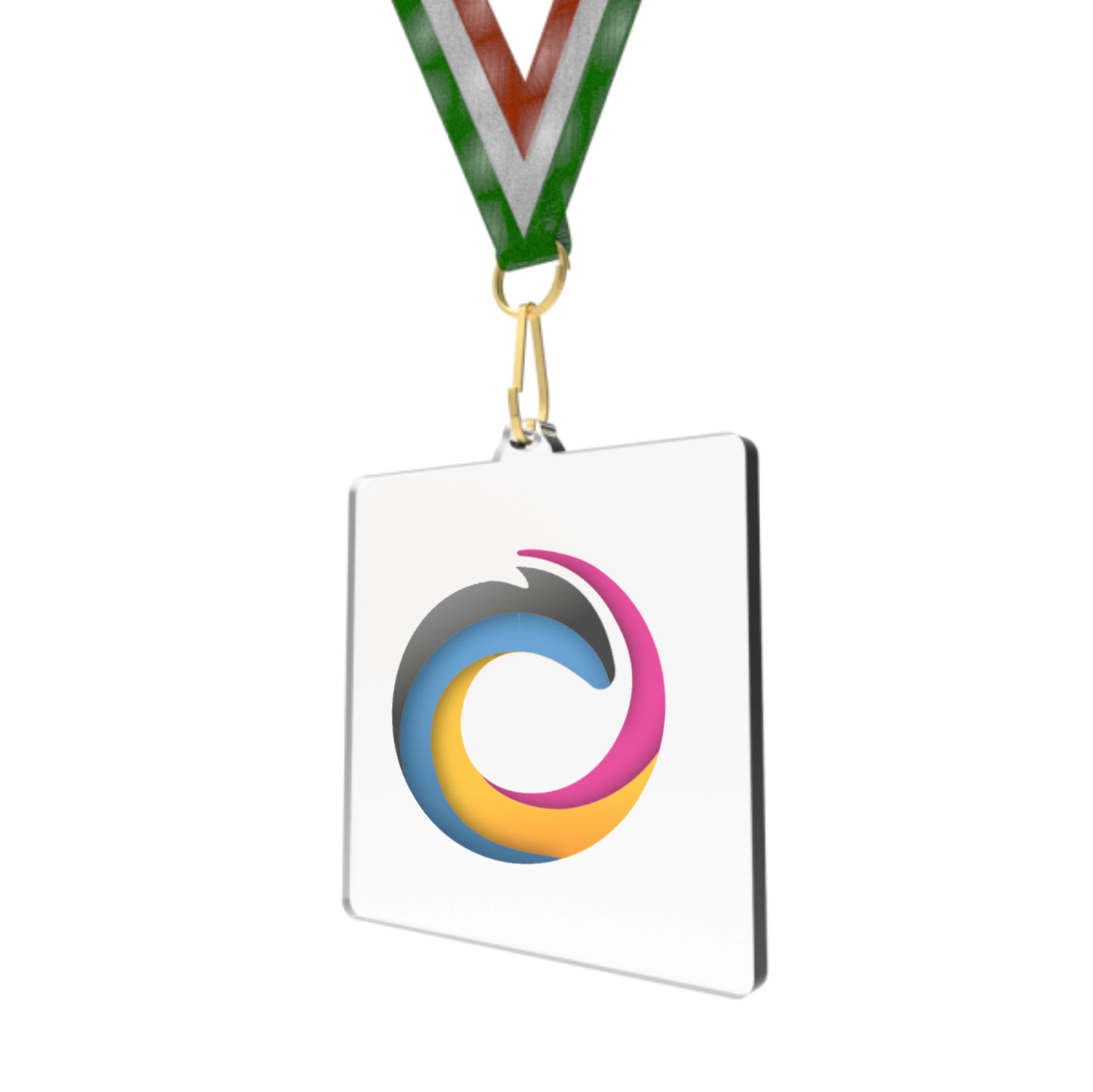 Medaglie in Plexiglass con laccetto tricolore