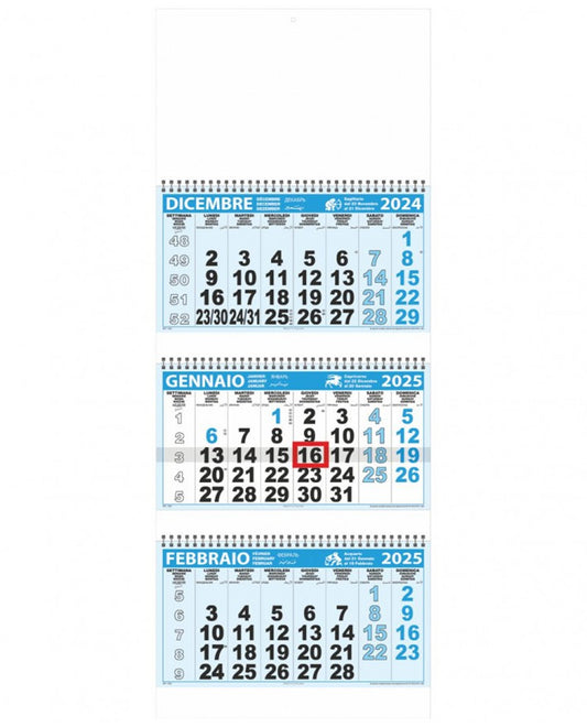 Calendario Trittico Blu 2026