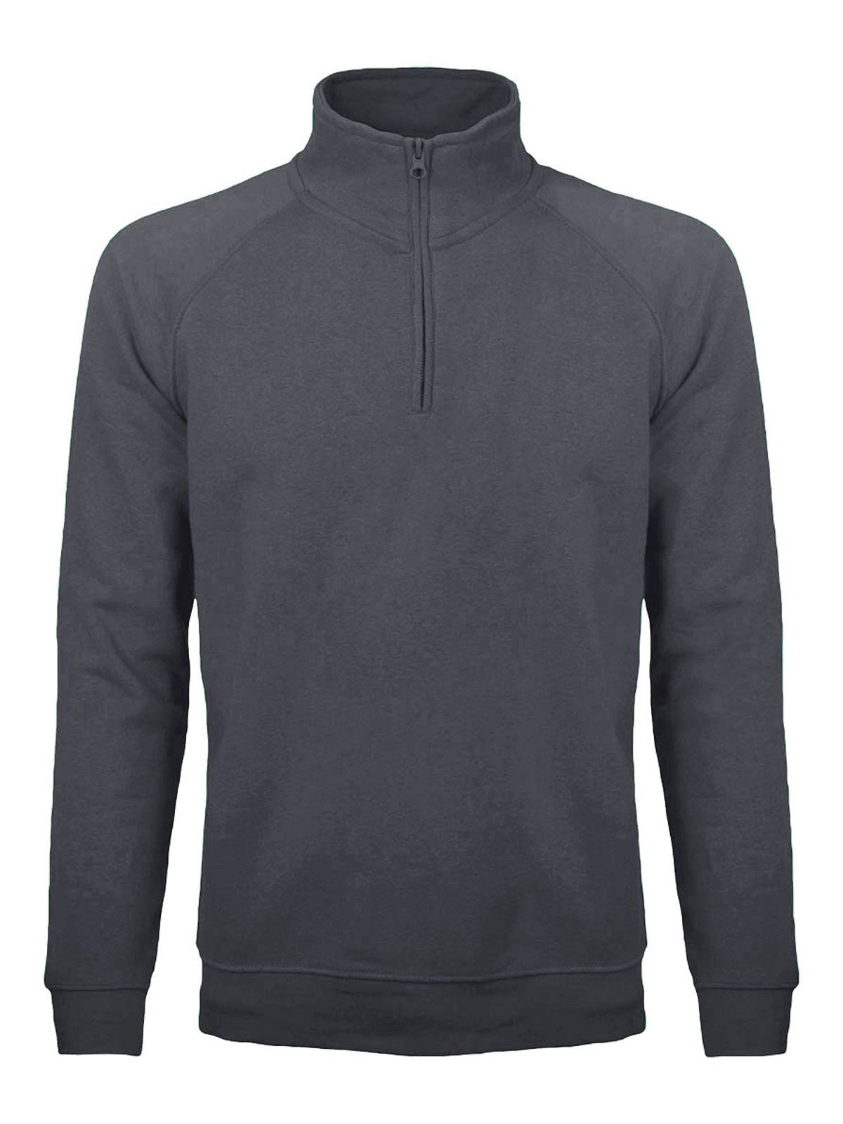 Felpa - Mezza Zip in Raglan BS330