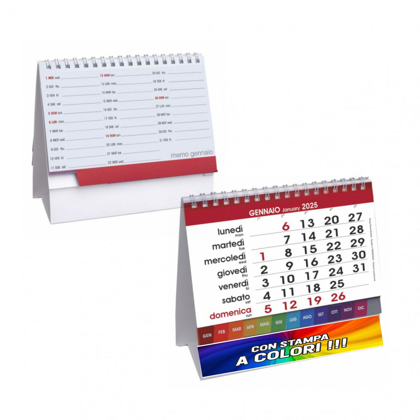 Calendario da Tavolo Desk 2025
