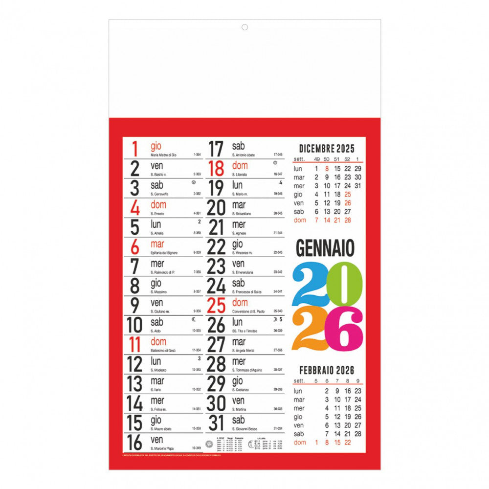 Calendario Svedese 2026