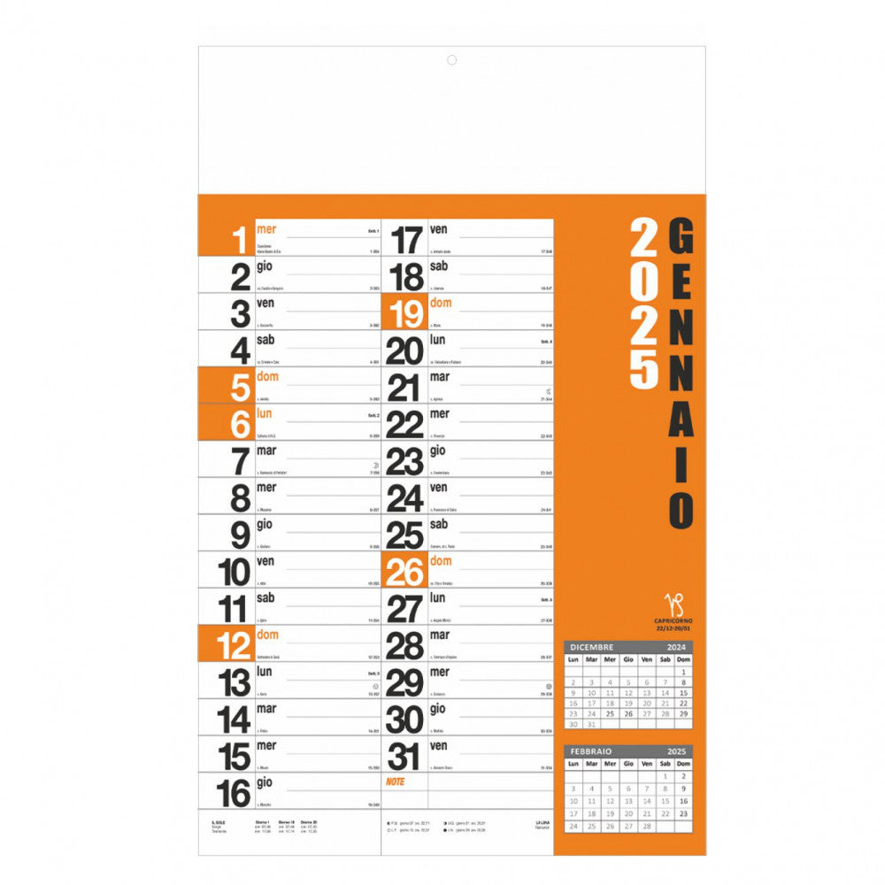 Calendario Norvegese 2025