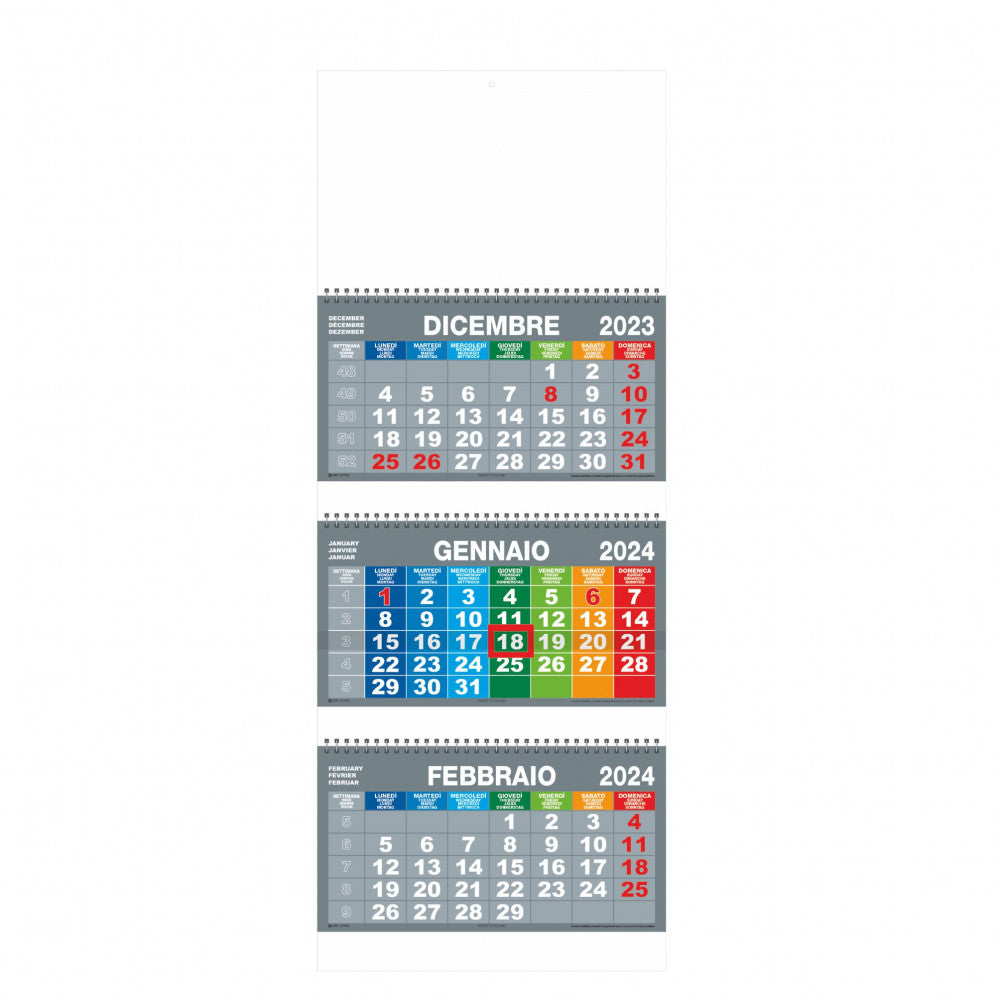 Calendari Serie Multicolor