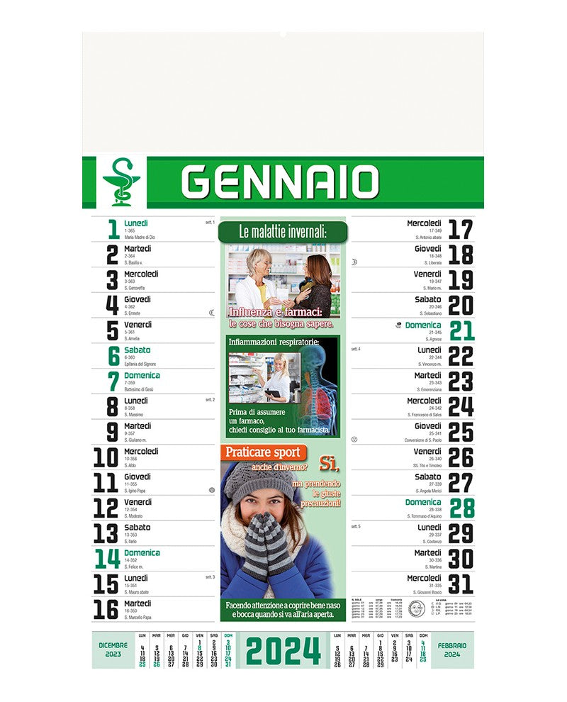 Calendario Illustrato 12 Fogli