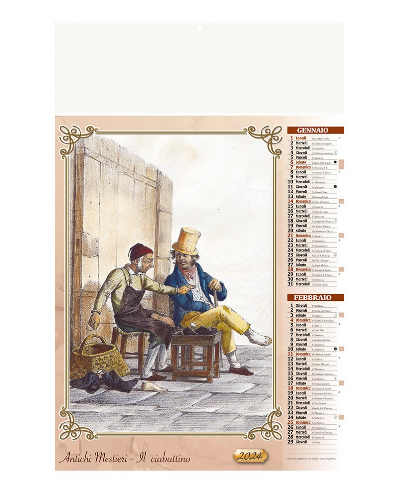 Calendario Illustrato 6 Fogli