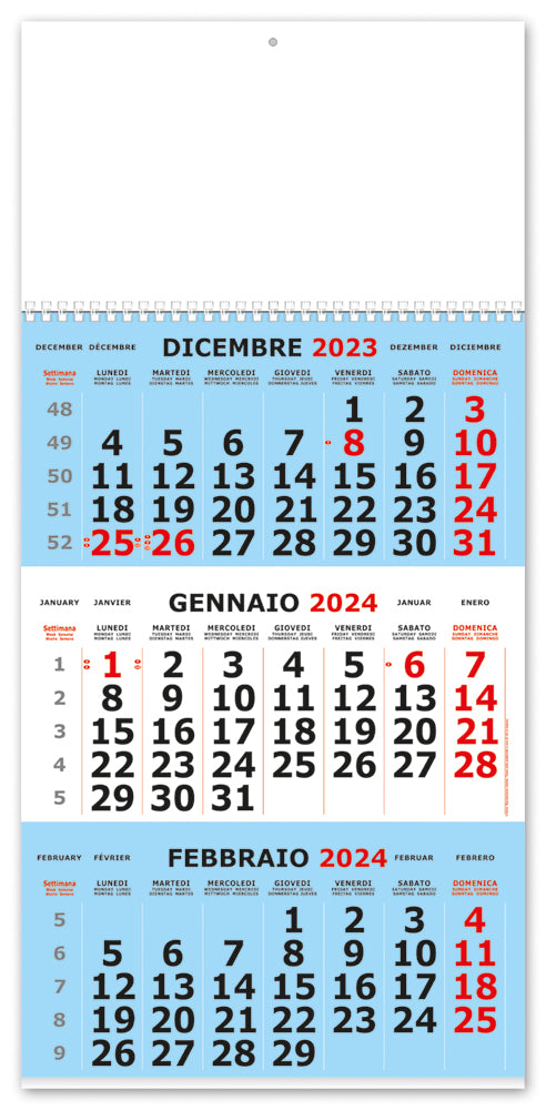 Calendario Trittico