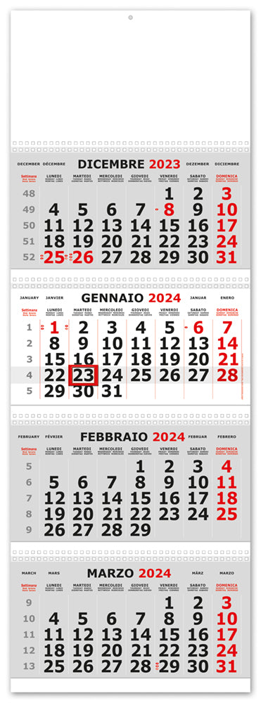 Calendario Trittico