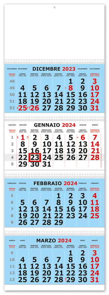 Calendario Trittico